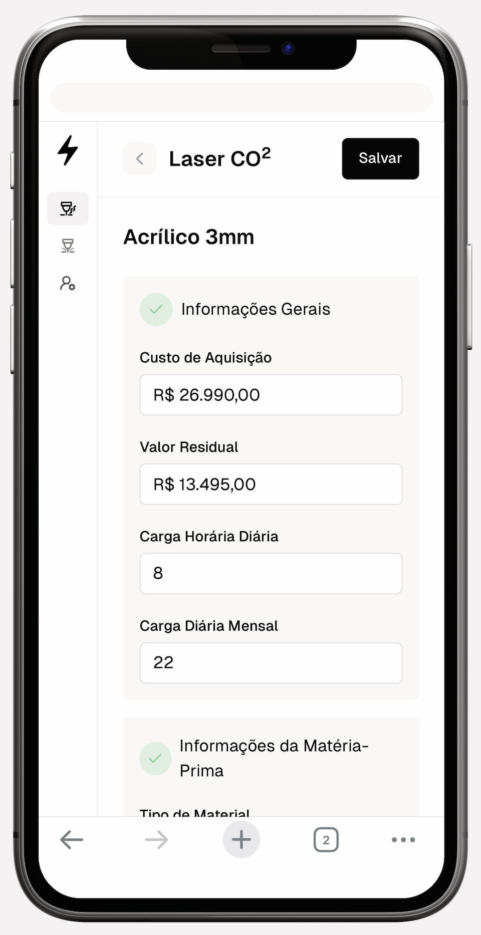 AtivoPricer iOS Mock